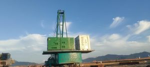 智狐能源混动储能系统直接部署在打桩设备上灵活移动