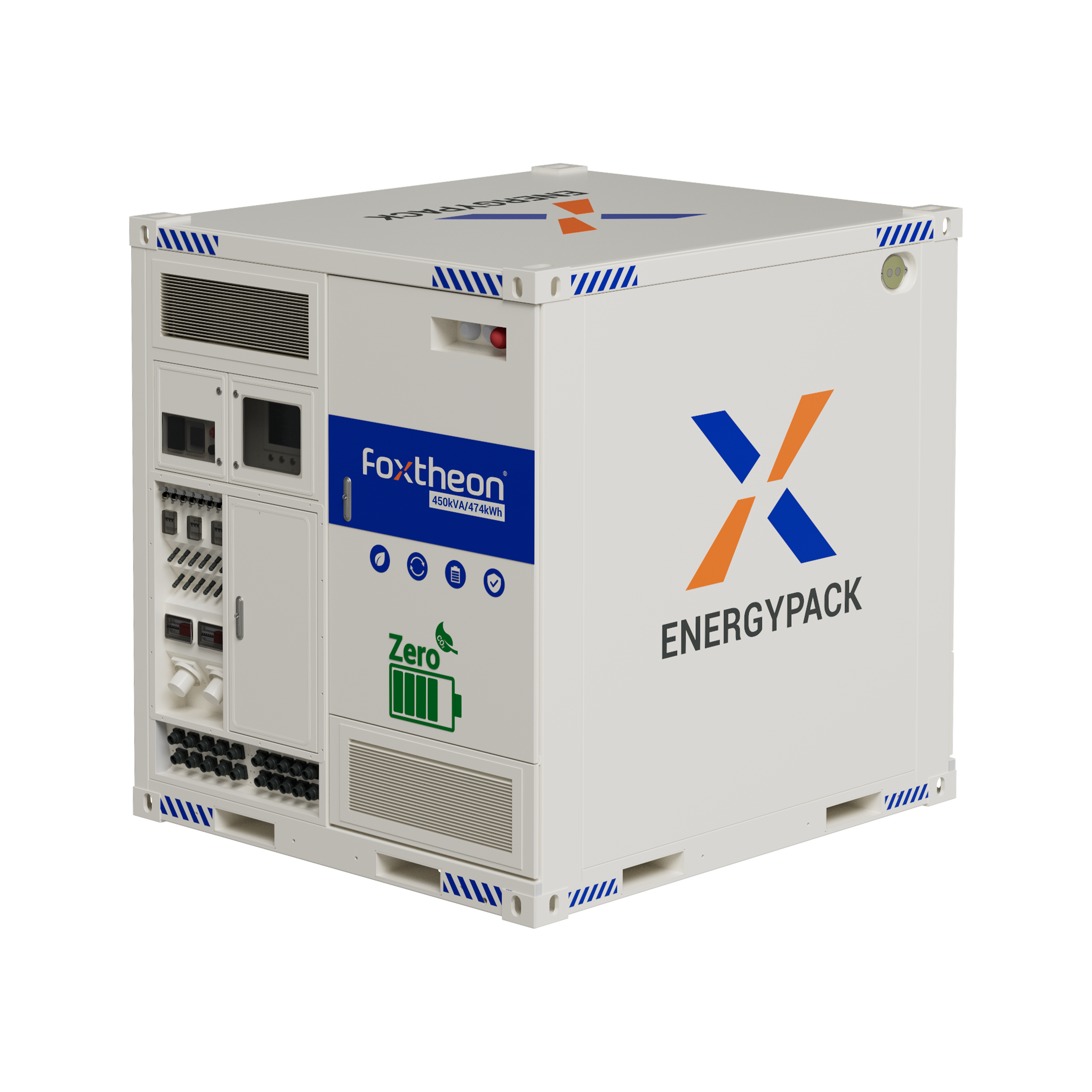 智狐能源 EnergyPack M300 Pro 450kVA 474kWh 工业移动式混动储能系统正面图